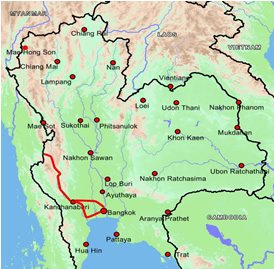Reiseangebot Kanchanburi