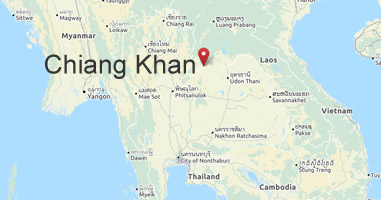 Karte Anreise Chiang Khan Loei