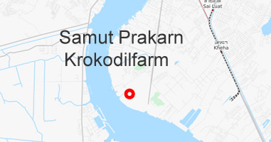Karte Anreise Samut Prakarn Krokodilfarm