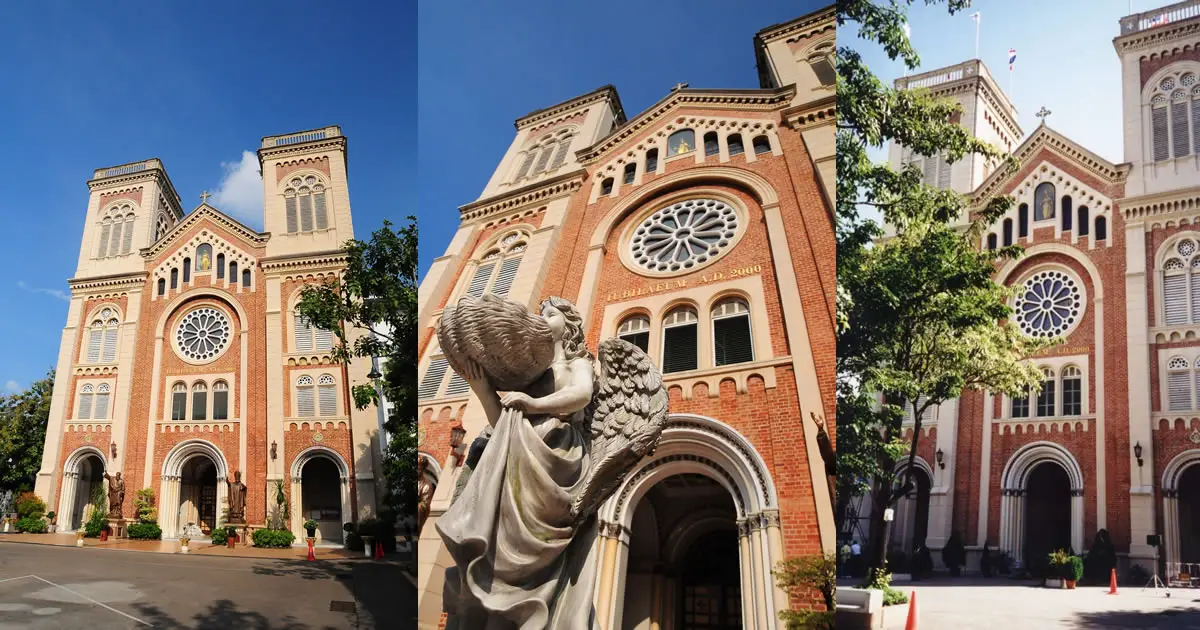 Die Assumption Kathedrale im Bang Rak Distrikt von Bangkok