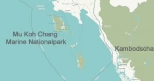 Mu Koh Chang Marine Nationalpark Karte