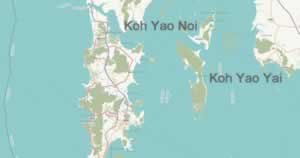 Karte Koh Yao
