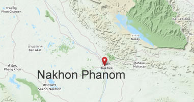 Karte Nakhon Phanom