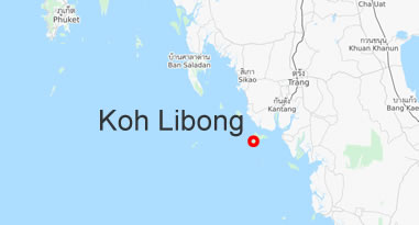 Karte Anreise Libong Thailand