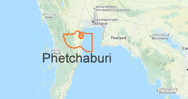 Karte Anreise Thailand Phetchaburi