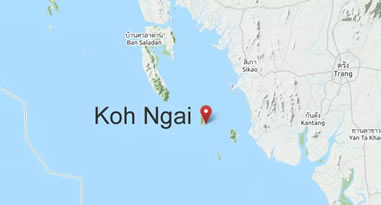 Karte Anreise Koh Ngai Hai Thailand