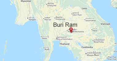 Karte Anreise Buri Ram Thailand