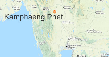 Karte Anreise Kamphaeng Phet Thailand 