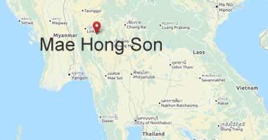 Karte Anreise Mae Hong Son