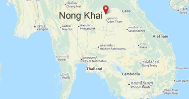 Karte Anreise Thailand Nong Khai