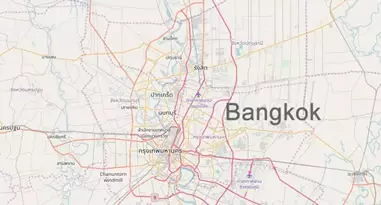 Karte Anreise Bangkok Thailand