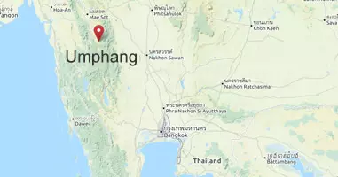 Karte Anreise Thailand Umphang